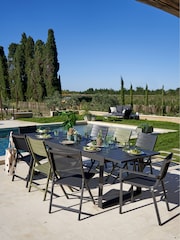 La Redoute Intérieurs Set of 2 Black Zory Aluminium Folding Garden Chairs - Image 1 of 6
