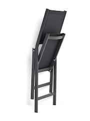 La Redoute Intérieurs Set of 2 Black Zory Aluminium Folding Garden Chairs - Image 5 of 6