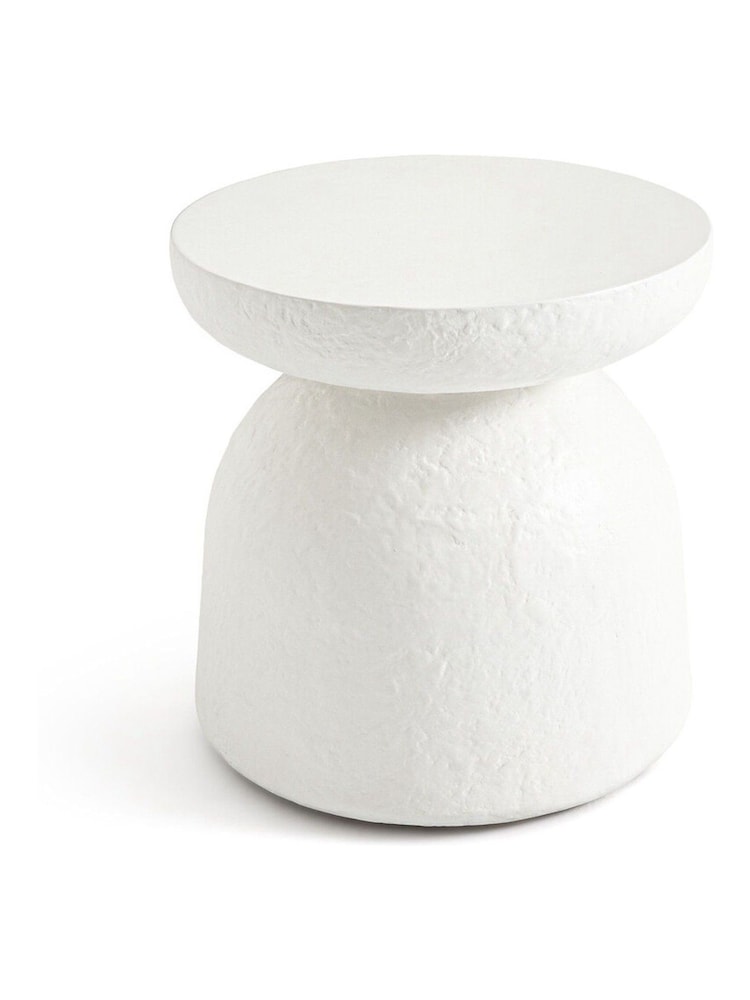 La Redoute Intérieurs Ecru Muimui Polyresin Garden End Table - Image 2 of 4 La Redoute Intérieurs Ecru Muimui Polyresin Garden End Table - Image 2 of 4