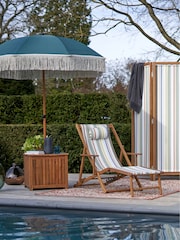 La Redoute Intérieurs Green Biara Fringed Parasol Garden Umbrella - Image 1 of 6