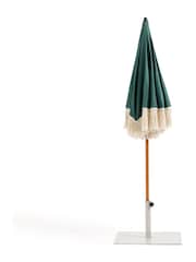 La Redoute Intérieurs Green Biara Fringed Parasol Garden Umbrella - Image 3 of 6