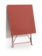 La Redoute Intérieurs Terracotta Ozevan Square Folding Metal Garden Table - Image 2 of 2