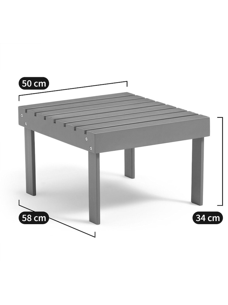 La Redoute Intérieurs Green Eucalyptus Zeda Acacia Footrest and Side Table for Garden and Patio - Image 6 of 6