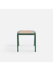 La Redoute Intérieurs Set of 2 Natural Green Jaja Steel and Acia Garden Stools - Image 2 of 5