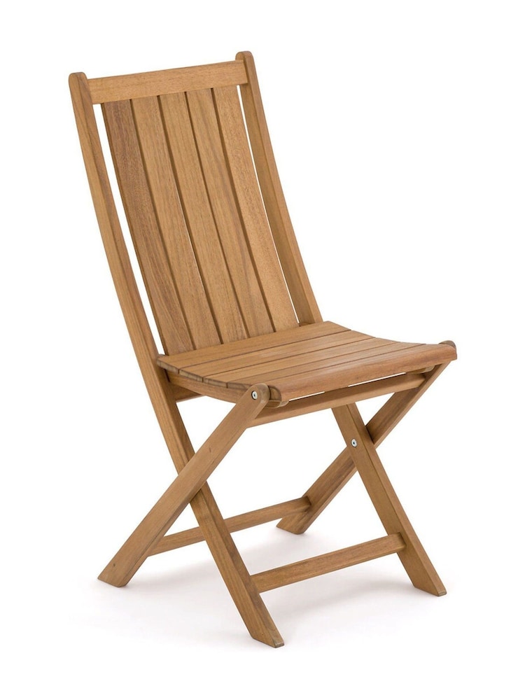 La Redoute Intérieurs Set of 2 Acacia Palera Acacia Folding Garden Chairs - Image 1 of 5
