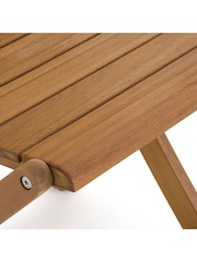 La Redoute Intérieurs Set of 2 Acacia Palera Acacia Folding Garden Chairs - Image 3 of 5