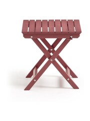 La Redoute Intérieurs Terracotta Zeda Acacia Outdoor Side Table - Image 2 of 5
