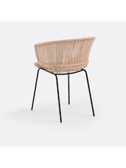La Redoute Intérieurs Set of 2 Natural Verana Steel and Resin Garden Chairs - Image 4 of 5