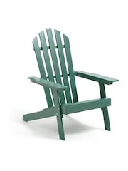 La Redoute Intérieurs Green Eucalyptus Zeda Adirondack Style Garden Armchair - Image 1 of 5