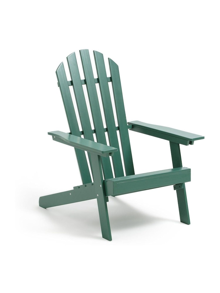 La Redoute Intérieurs Green Eucalyptus Zeda Adirondack Style Garden Armchair - Image 1 of 5