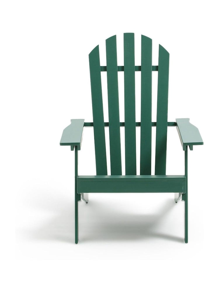 La Redoute Intérieurs Green Eucalyptus Zeda Adirondack Style Garden Armchair - Image 2 of 5