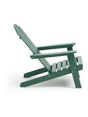 La Redoute Intérieurs Green Eucalyptus Zeda Adirondack Style Garden Armchair - Image 4 of 5
