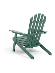 La Redoute Intérieurs Green Eucalyptus Zeda Adirondack Style Garden Armchair - Image 5 of 5