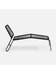 La Redoute Intérieurs Black Masix Metal and Steel Garden Chair Longue with Br Rope - Image 5 of 5