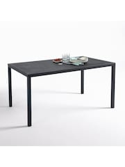 La Redoute Intérieurs Black Choe Perforated Metal Rectangular Outdoor Table - Image 1 of 4