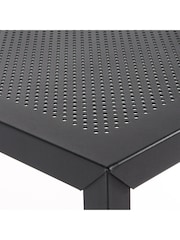 La Redoute Intérieurs Black Choe Perforated Metal Rectangular Outdoor Table - Image 4 of 4