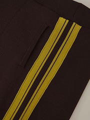 Reiss Berry Samson Petite Knitted Side-Stripe Wide-Leg Trousers - Image 6 of 7