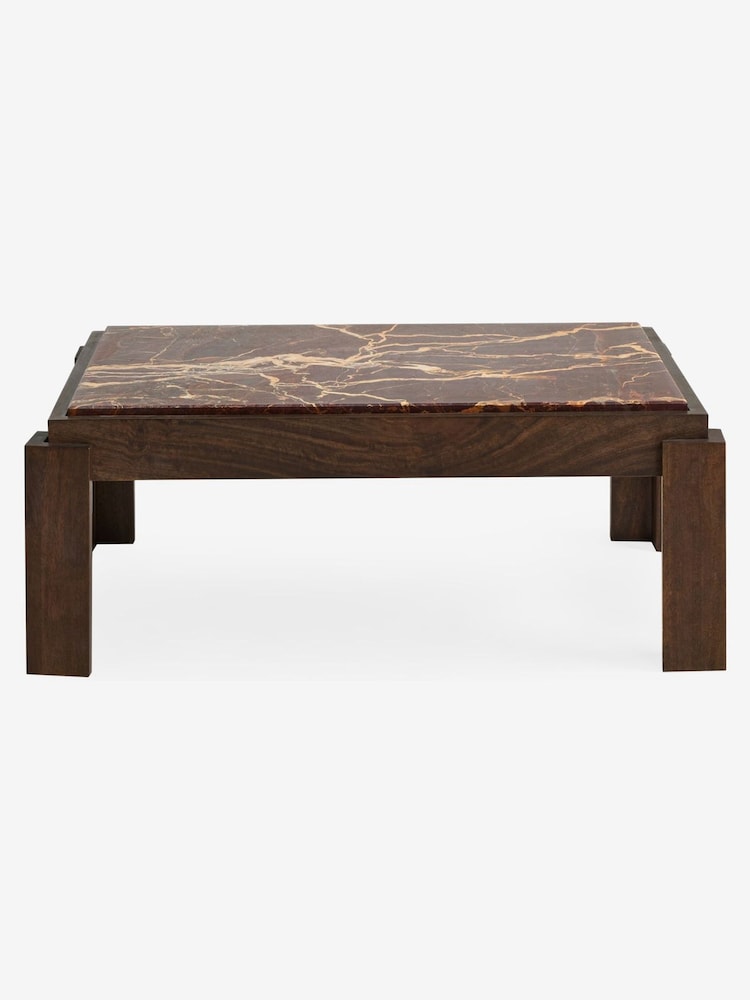 MADE.COM Red Cherry Marble Wynn Coffee Table - Image 5 of 5