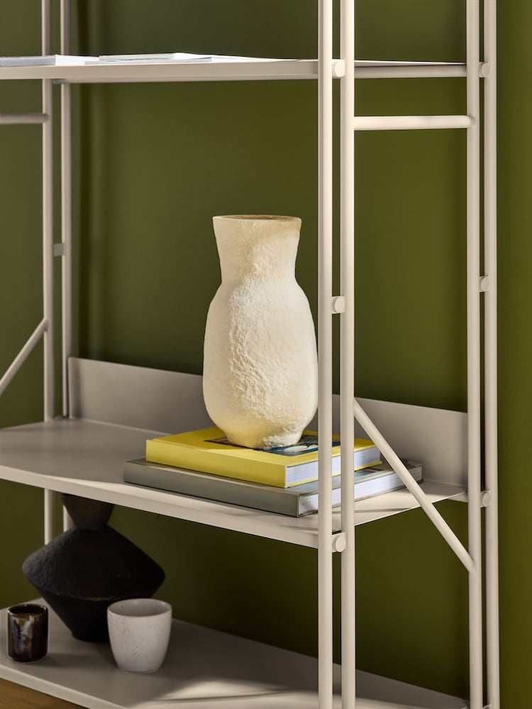 MADE.COM Ecru White Reba Adjustable Shelving Unit - Image 5 of 5 MADE.COM Ecru White Reba Adjustable Shelving Unit - Image 5 of 5