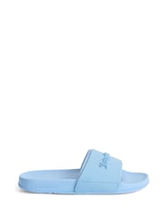 Juicy Couture Blue Embossed Sliders - Image 1 of 3