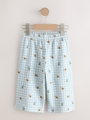 Green Gingham Bee - Evazat Pantaloni (3luni-7ani) - Imaginea 4 din 7