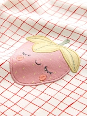 Pink Strawberry Embellished Barrel Trousers (3mths-7yrs) - Image 4 of 4