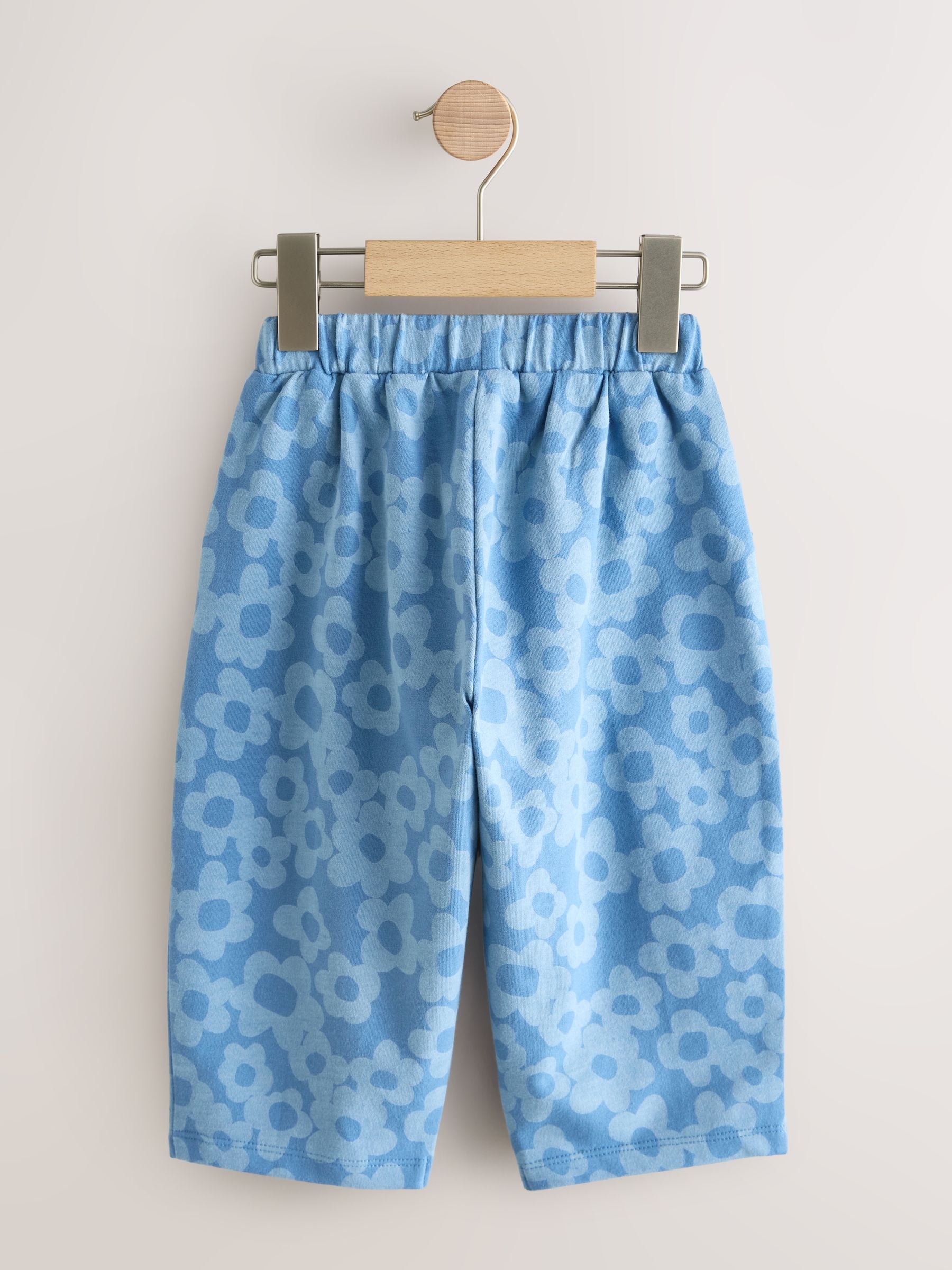 Buy Blue Flower Embellished Barrel Trousers (3mths-7yrs) from Next USA