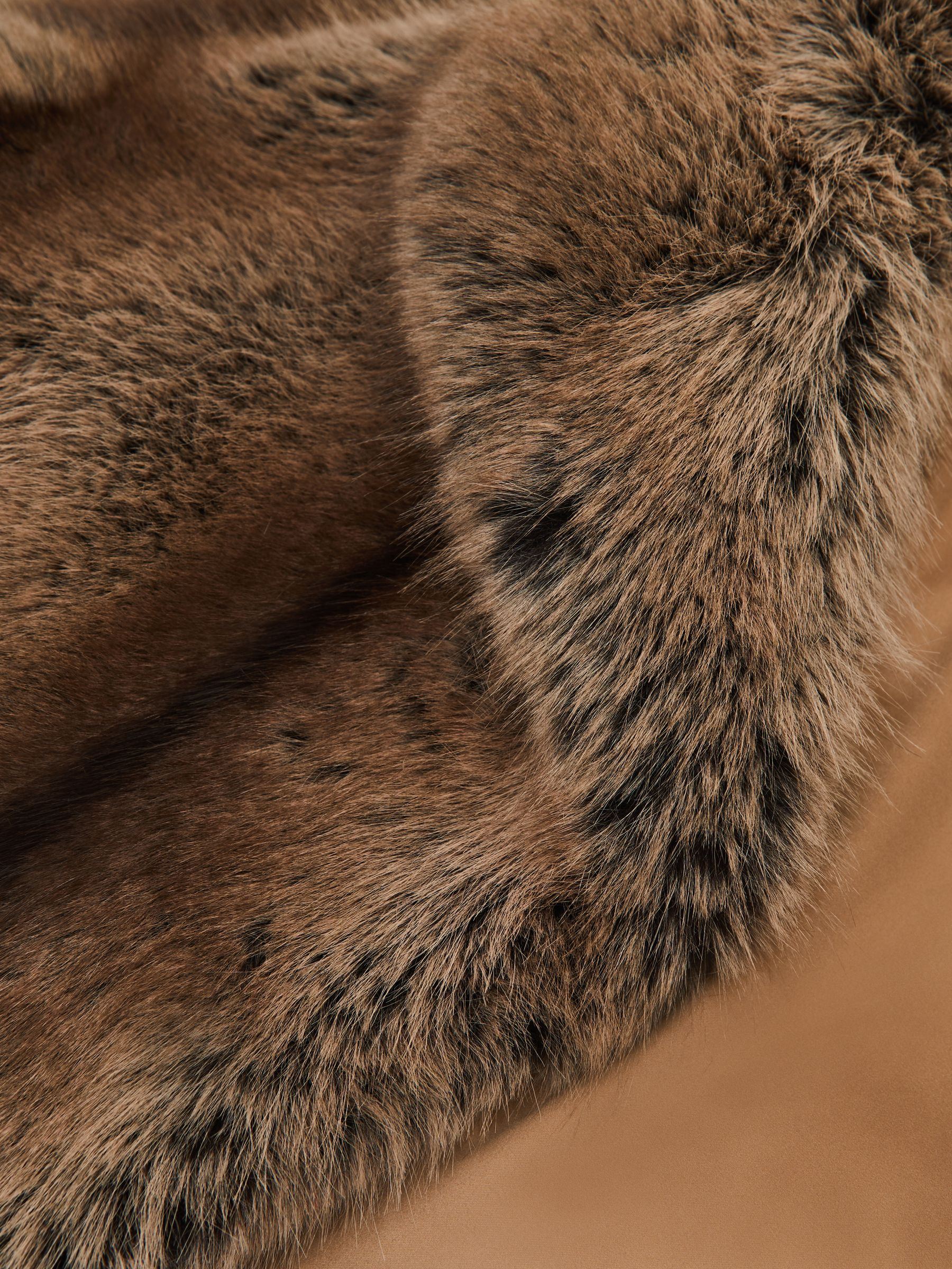 Buy Reiss Brown Laila Faux-Fur Coat from Next USA