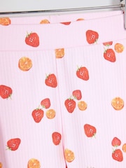 River Island Pink Girls Print Leggings Set - Image 5 of 5