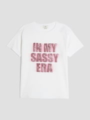 River Island White Girls In My Sassy Era T-Shirt - Image 1 of 4