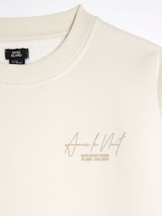 River Island Boys Ame Le Nuit Crew Sweat Top & short Set - Imagen 4 de 5