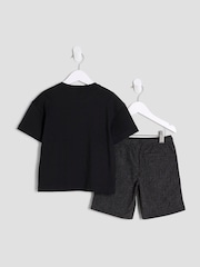 River Island Black Boys Mesh Pocket T-Shirt Set - Image 2 of 5