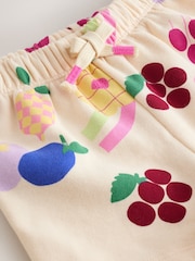 Cream Fruit Sweat Shorts (3mths-7yrs) - Image 3 of 4