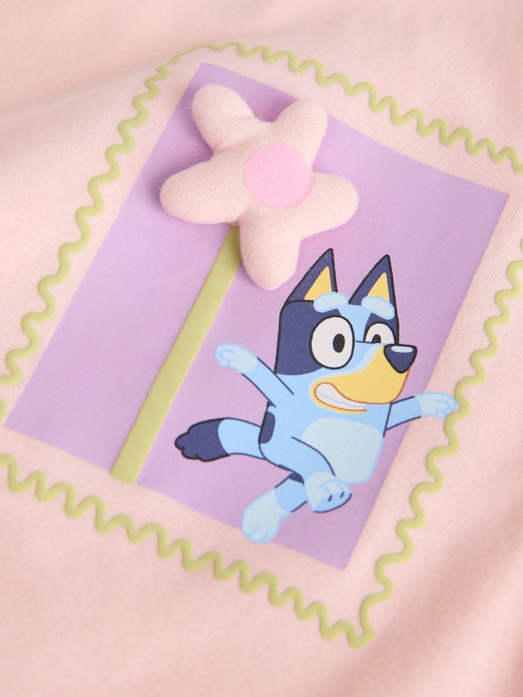 Pink Bluey Short Sleeve T-Shirt and Flare Set (3mths-7yrs) - Image 9 of 9