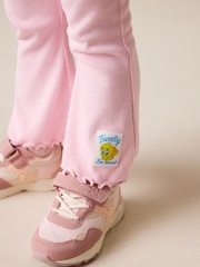 بنفسجي فاتح - Tweety Short Sleeve T-Shirt and Flare Set (3mths-7yrs) - صورة 4 من 4