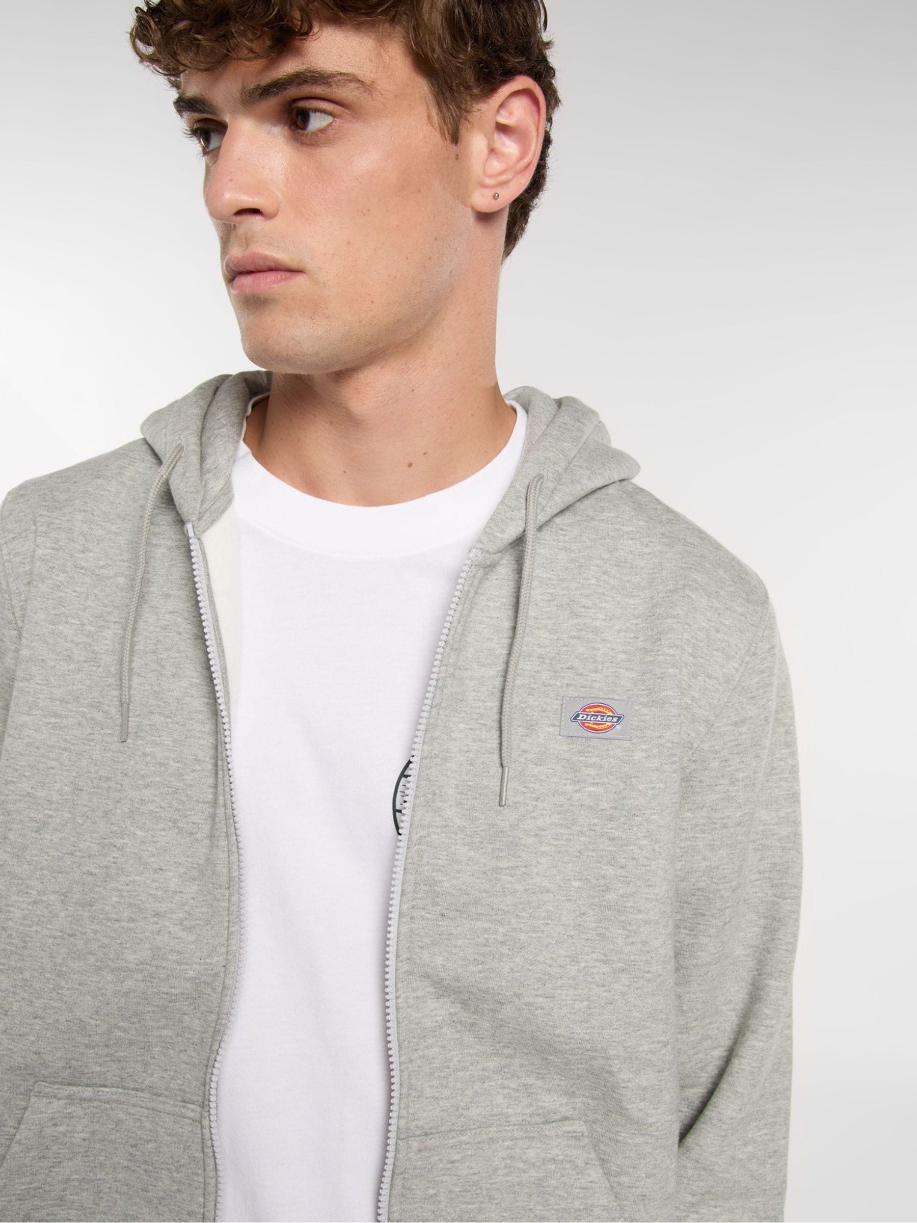 Buy Dickies Grey Oakport Zip Sweatshirt from Next USA