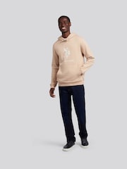 U.S. Polo Assn Natural Mens Rider Brush Back Hoodie - Image 3 of 4
