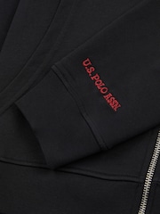 U.S. Polo Assn. Black Mens Chuck Loopback Zip Hoodie - Image 4 of 4