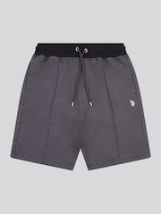 U.S. Polo Assn Black Mens Smart Two Tone Pleat Shorts - Image 1 of 3