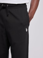 U.S. Polo Assn. Black Mens Elasticated Cuff Loopback Joggers - Image 5 of 9