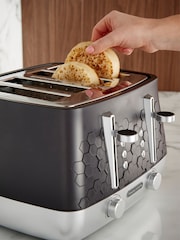 Morphy Richards Black Cassini 4 Slice Toaster - Image 3 of 4