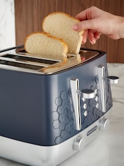 Morphy Richards Navy Cassini 4 Slice Toaster - Image 2 of 4