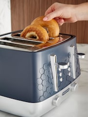 Morphy Richards Navy Cassini 4 Slice Toaster - Image 4 of 4