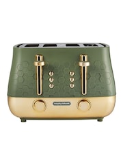 Morphy Richards Green Cassini 4 Slice Toaster - Image 1 of 4