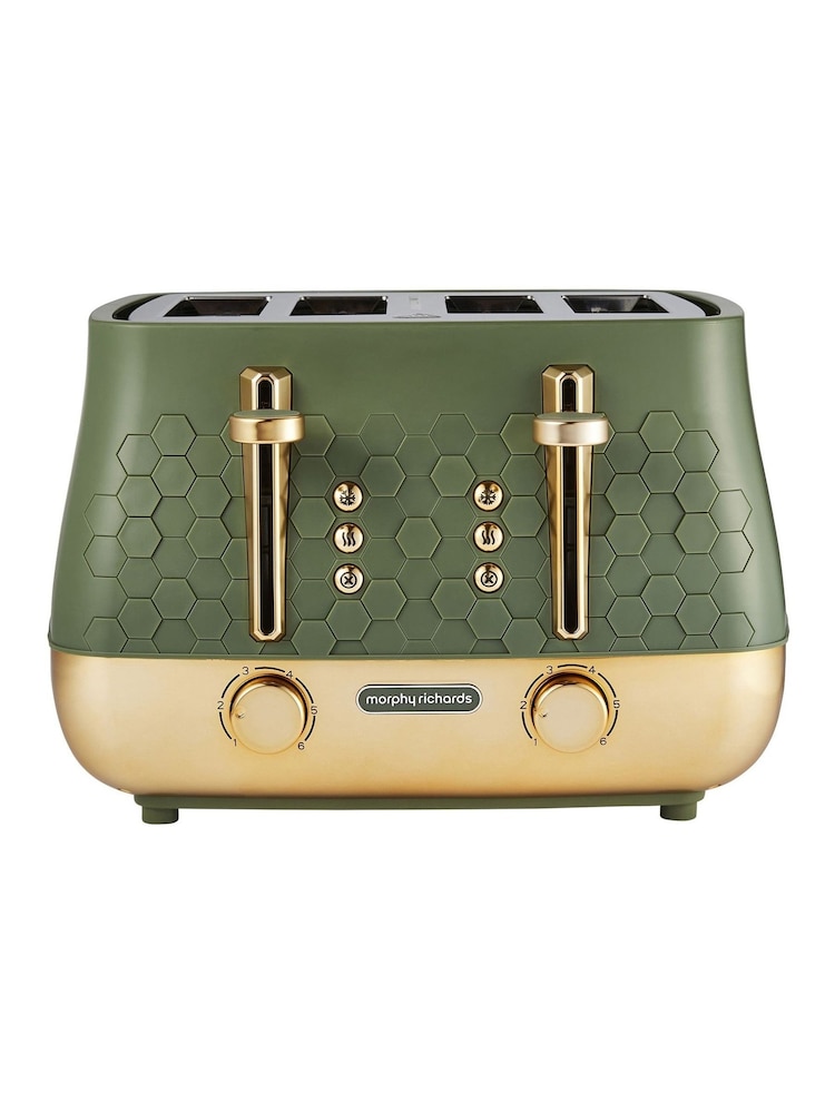 Morphy Richards Green Cassini 4 Slice Toaster - Image 1 of 4