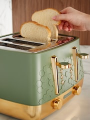 Morphy Richards Green Cassini 4 Slice Toaster - Image 2 of 4
