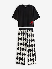 Rockett St George Harlequin kratkimi rokavi iz džersija z vezenino pižame - Slika 10 iz 18