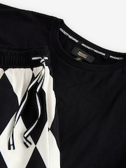 Rockett St George Harlequin kratkimi rokavi iz džersija z vezenino pižame - Slika 14 iz 18