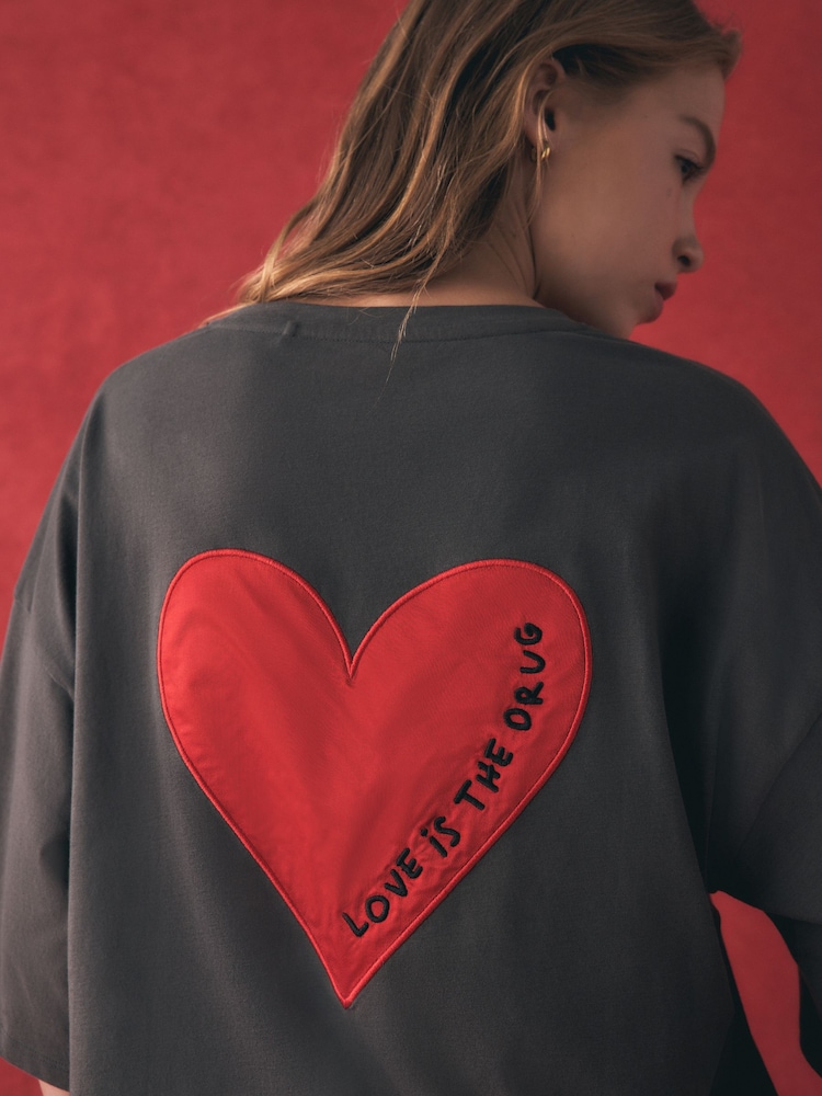 Rockett St George Harlequin Kurzarm-Pyjama aus besticktem Jersey - Bild 9 von 9