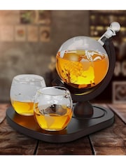MenKind Clear Deluxe Globe Decanter Set - Image 1 of 3